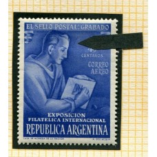 ARGENTINA 1950 GJ 988a VARIEDAD POSICION 49 LAPIZ DELANTE DE LA FRENTE NUEVA CON GOMA U$ 10