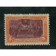 ARGENTINA 1910 GJ 313 EL $ 5 DE LA SERIE CENTENARIO NUEVO U$ 80