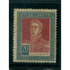 ARGENTINA 1923 GJ 589 CON FILIGRANA RA NUEVO EL VALOR ALTO DE LA SERIE HERMOSA CALIDAD Y PERFECTO DENTADO u$ 100