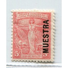 ARGENTINA 1921 GJ 533 CONGRESO POSTAL RARO EN MUESTRA NUEVO