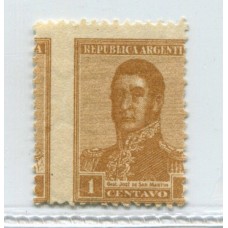 ARGENTINA 1922 GJ 550 SAN MARTIN NUEVO CON VARIEDAD BIEN DESPLAZADO