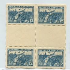 ARGENTINA 1930 GJ 683EH VARIEDAD CON ENTRECINTAS CUADRO 1 MINT HERMOSO U$ 250