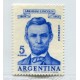 ARGENTINA 1960 GJ 1168SG VARIEDAD IMPRESO SOBRE LA GOMA U$75 RARO
