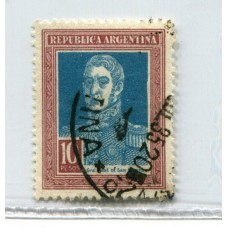 ARGENTINA 1923 GJ 588 ESTAMPILLA FINAMENTE USADA U$ 8