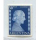 ARGENTINA 1952 GJ 1022 EVA PERON PE. 536 EVITA EL VALOR ALTO ESTAMPILLA NUEVA MINT U$ 40