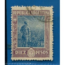 ARGENTINA 1912 GJ 361 ESTAMPILLA FINAMENTE USADA U$ 15