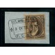 ARGENTINA 1867 GJ 36 ESTAMPILLA MATASELLO FERROCARRIL OESTE ESTAFETA AMBULANTE NUMERO 14