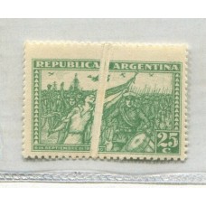 ARGENTINA 1930 GJ 679 REVOLUCION DEL 30 CON VARIEDAD GRAN PLIEGUE NUEVO MINT
