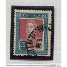 ARGENTINA 1923 GJ 589 ESTAMPILLA FINAMENTE USADA U$ 15