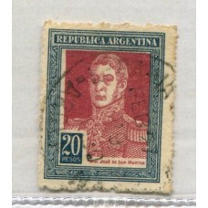 ARGENTINA 1923 GJ 589 ESTAMPILLA USADA U$ 15