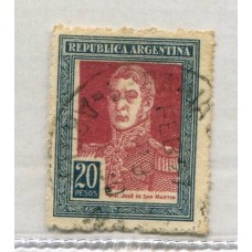 ARGENTINA 1923 GJ 589 ESTAMPILLA USADA U$ 15