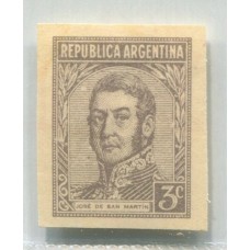 ARGENTINA 1935 GJ 741 PROCERES Y RIQUEZAS 1 ENSAYO EN PAPEL MUESTRA