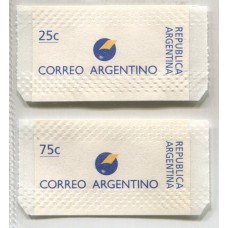 ARGENTINA 1996 GJ 2768/9 SERIE COMPLETA DE ESTAMPILLAS NUEVAS MINT CON LA MARCA DE CONTROL DE MAR DEL PLATA RARISIMOS U$ 200