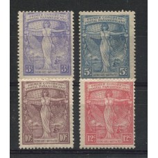 ARGENTINA 1921 GJ 529/32 SERIE COMPLETA DE ESTAMPILLAS NUEVAS U$ 10