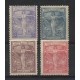 ARGENTINA 1921 GJ 529/32 SERIE COMPLETA DE ESTAMPILLAS NUEVAS U$ 10