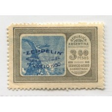 ARGENTINA 1930 GJ 664 ZEPPELIN NUEVA U$ 125