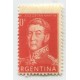 ARGENTINA 1954 GJ 1041 RARISIMA VARIEDAD QUEDANDO CON FACIAL DE 0 CENTAVOS