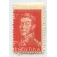 ARGENTINA 1954 GJ 1041 RARISIMA VARIEDAD QUEDANDO CON FACIAL DE 0 CENTAVOS