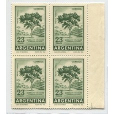 ARGENTINA 1965 GJ 1311Aa BUEN CUADRO ESTAMPILLAS NUEVA MINT U$140
