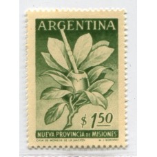 ARGENTINA 1956 GJ 1070SG VARIEDAD IMPRESO SOBRE LA GOMA MINT