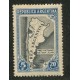 ARGENTINA 1944 GJ 915A VARIEDAD COLOR CELESTE MINT U$ 60