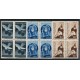 ARGENTINA 1939 GJ 836/8 PE 409/11 FONOPOSTAL NUEVA MINT HERMOSA EN CUADROS LUJO U$ 600