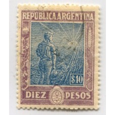 ARGENTINA 1912 GJ 361 ESTAMPILLA USADA U$ 18