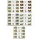 ARGENTINA 1988 GJ 2414/8EN OCHO SERIES COMPLETAS CON SUS ENTRECINTAS MINT U$ 80
