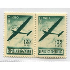 ARGENTINA 1940 GJ 848 CON VARIEDAD NO CATALOGADA AVION BORROSO NUEVO MINT