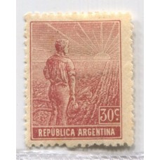 ARGENTINA 1912 GJ 347 ESTAMPILLA NUEVA FILIGRANA EXAGONOS VERTICALES PAPEL ALEMAN