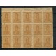 ARGENTINA 1918 GJ 486 ESTAMPILLAS DENTADO 13x13 DIEZ SELLOS CON FILIGRANA WHEATLEY BOND NUEVAS MINT, RARISIMO BLOQUE U$ 375