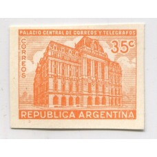 ARGENTINA 1942 GJ 885 PROCERES Y RIQUEZAS 1 ENSAYO EN COLOR NO ADOPTADO