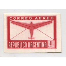 ARGENTINA 1940 GJ 847 ENSAYO EN COLOR SIMILAR AL ADOPTADO