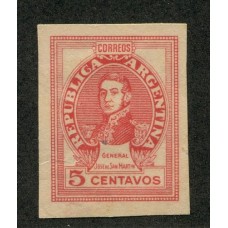 ARGENTINA 1942 GJ 871 RARO ENSAYO ESTAMPILLA SAN MARTIN