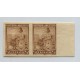 ARGENTINA 1899 GJ 217P PAREJA VARIEDAD SIN DENTAR, ESTAMPILLAS NUEVA CON GOMA U$ 40