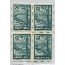 ARGENTINA 1959 GJ 1145 CUADRO DE ESTAMPILLAS MINT U$ 11