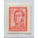 ARGENTINA 1965 GJ 1306A PAPEL MATE BLANDO ESTAMPILLA NUEVA MINT U$ 9