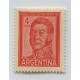 ARGENTINA 1959 GJ 1139b ESTAMPILLA MINT GOMA RAYADA U$ 12