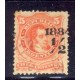 ARGENTINA 1884 GJ 71 PE 46 VARIEDAD SOBRECARGA DESPLAZADA