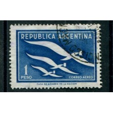 ARGENTINA 1957 GJ 1089A PE A50b RARISIMO VARIEDAD FIL. Q U$ 50