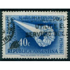 ARGENTINA 1958 GJ 1090A PAPEL SATINADO MUY RARO U$ 50