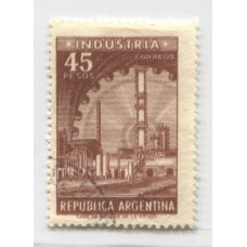 ARGENTINA 1965 GJ 1316 VARIEDAD NO CATALOGADA DOBLE IMPRESIÓN TOTAL RARISIMO