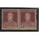 ARGENTINA 1923 GJ 566 PAREJA DE ESTAMPILLAS VARIEDAD DOBLE DENTADO MINT