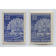 ARGENTINA 1959 GJ 1146 + 1147 ESTAMPILLAS MINT PROCERES Y RIQUEZAS 2 U$ 24