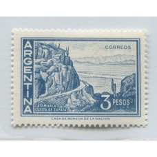 ARGENTINA 1969 GJ 1497 ESTAMPILLA MINT COLOR AZUL CLARO U$ 10