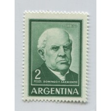 ARGENTINA 1959 GJ 1135A SARMIENTO ESTAMPILLA NUEVO MINT U$ 6,50