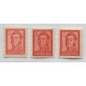 ARGENTINA 1959 GJ 1131 + 1132 + 1133 SAN MARTIN ESTAMPILLAS MINT U$ 4,40