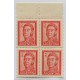 ARGENTINA 1959 GJ 1133 SAN MARTIN TAMAÑO CHICO EN CUADRO DE ESTAMPILLAS MINT U$ 14