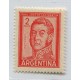 ARGENTINA 1959 GJ 1133 SAN MARTIN TAMAÑO CHICO ESTAMPILLA MINT U$ 3,50