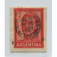 ARGENTINA 1959 GJ 1134 EL 2 PESOS CARA RAYADA DE PERFECTA CONDICION LUJO Y RARA U$ 250